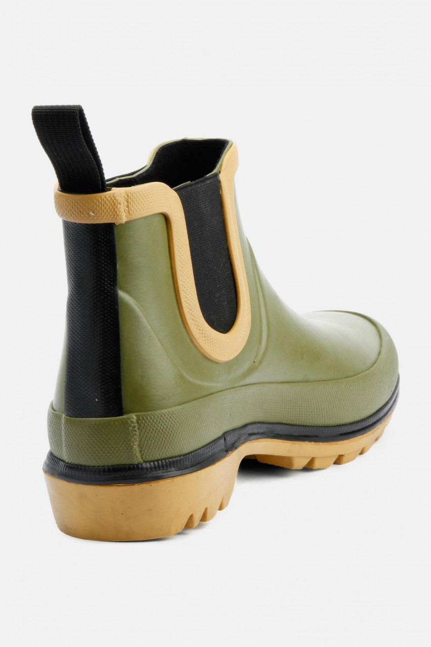 Grand Step Shoes Vickie Multi Gummistiefel Oliv Grün Halbhoch Gummischuhe