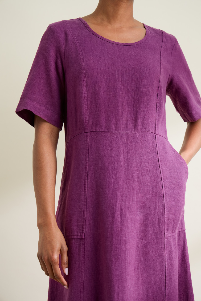 Seasalt Cornwall Kleid Grass Wave Damen Magenta Pink Leinen