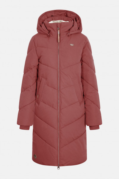 Ragwear Rebelka Damen Wintermantel Rot Rost Puffer Terracotta