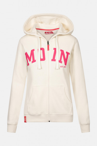Derbe Moin Damen Sweatjacke Offwhite Beige