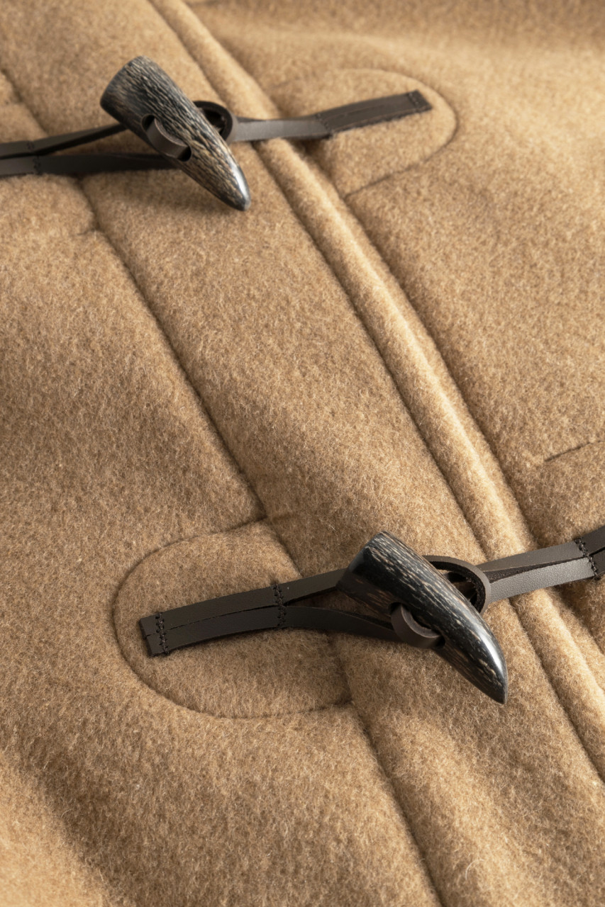 London Tradition Damen Dufflecoat Emily Camel Beige Wollmantel