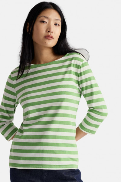 Seasalt Cornwall Streifenshirt Sailor Damen Grün Weiß GOTS