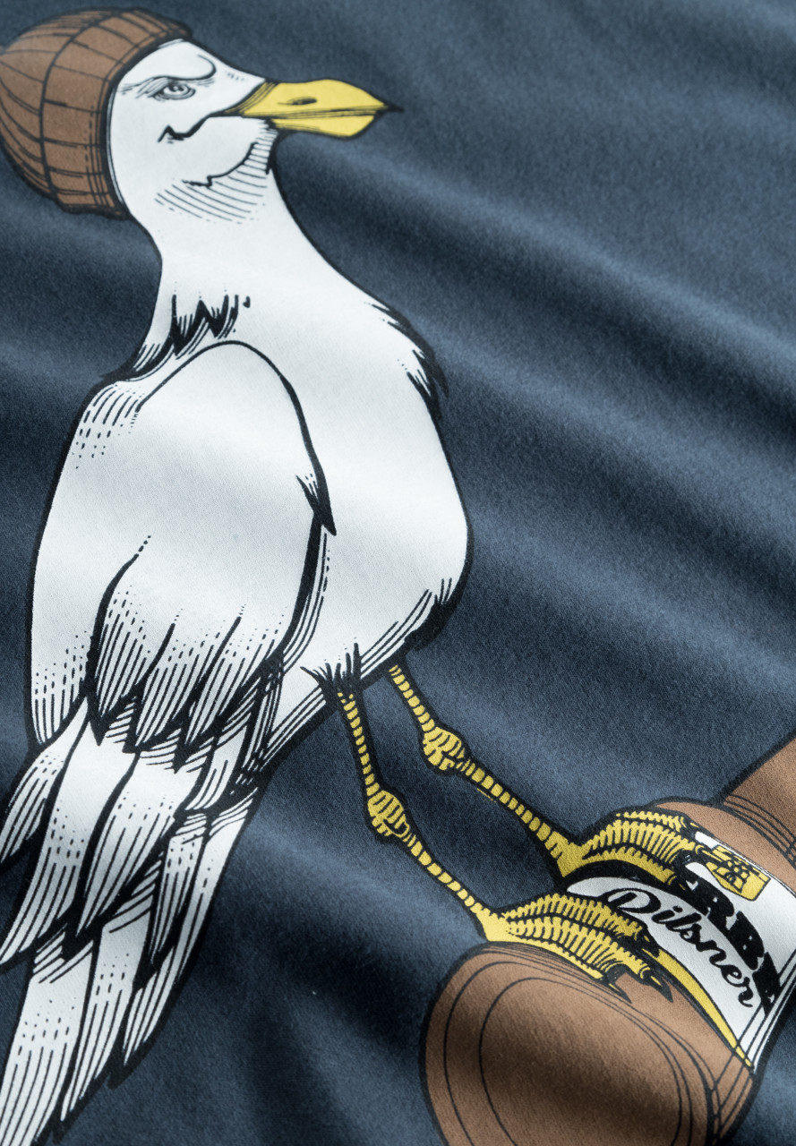 Derbe T-Shirt Sturmmöwe Herren Dunkelblau