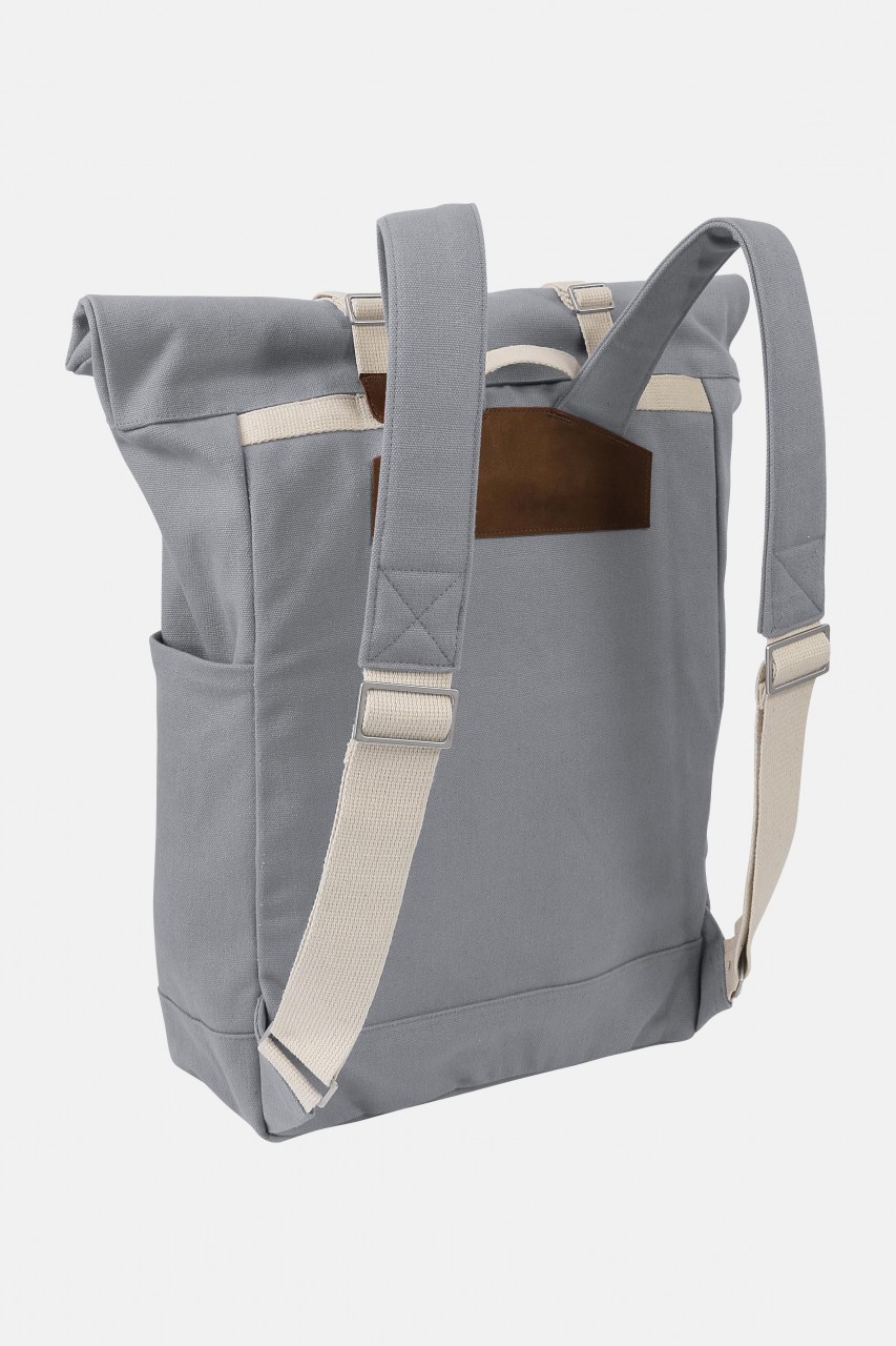 MELA Rucksack Ansvar I Grau Baumwolle Fairtrade Bio