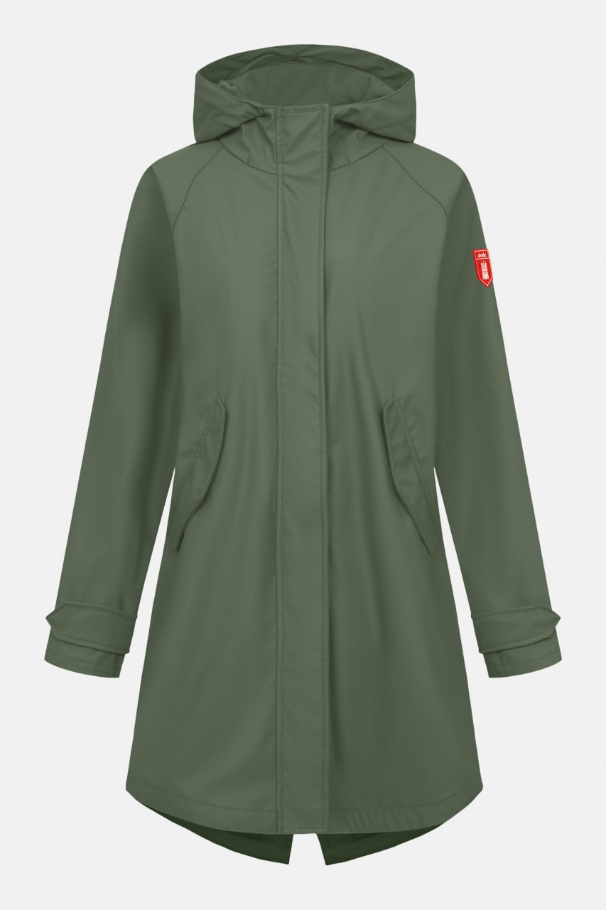 Regenjacke Traveby Plain Grün für Damen von derbe