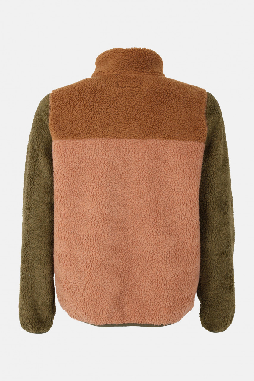 Danefae Fleecejacke Danebirk Damen Beige Braun Oliv Grün Teddy