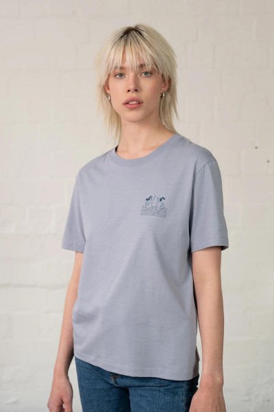 kk Hafendieb High Five Wide Damen T-Shirt Light Blue Blau Hafendieb High Five Wide Damen T-Shirt Light Blue Blau