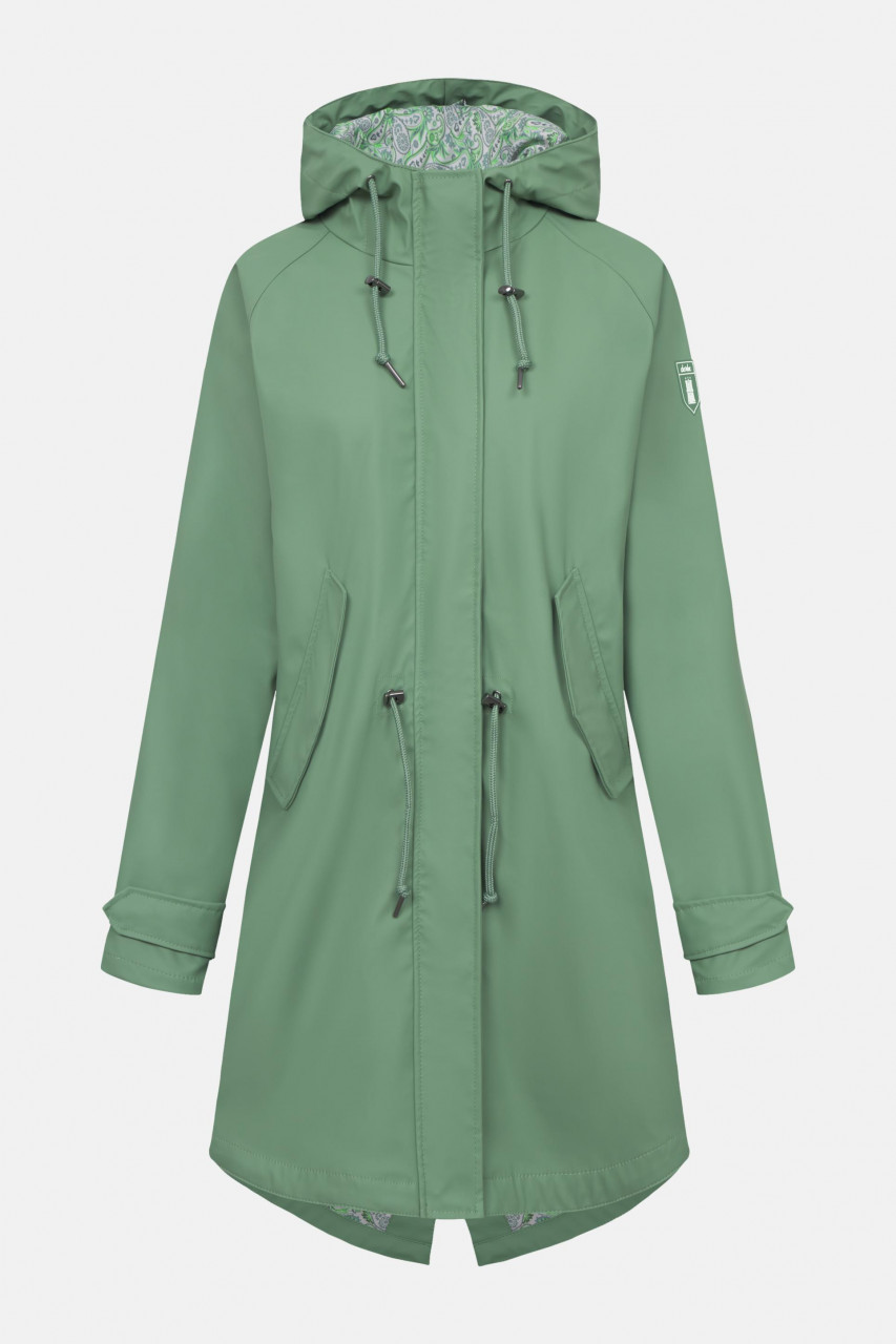 Derbe Regenjacke Friese Traveby Paisley Damen Grün
