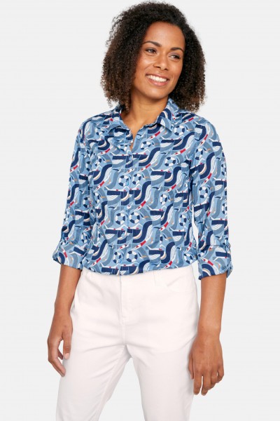 Seasalt Cornwall Larissa Shirt Jubilee Swimmers Lagoon Damen Bluse
