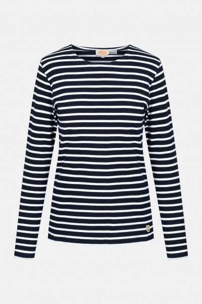 Streifenshirt Lesconil Marine Weiß Gestreift für Damen von Armor Lux