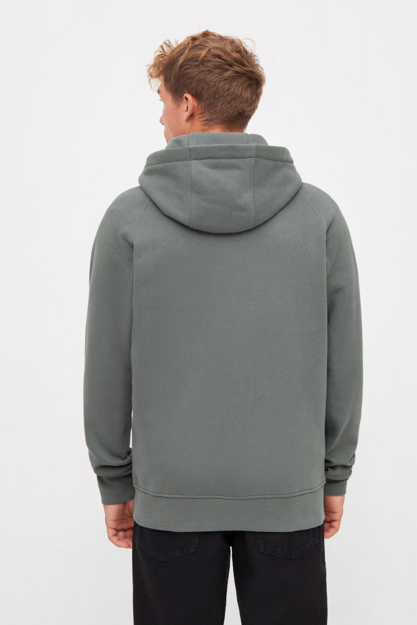 Derbe Sweatjacke Walross Herren Grau Zip Hoodie GOTS