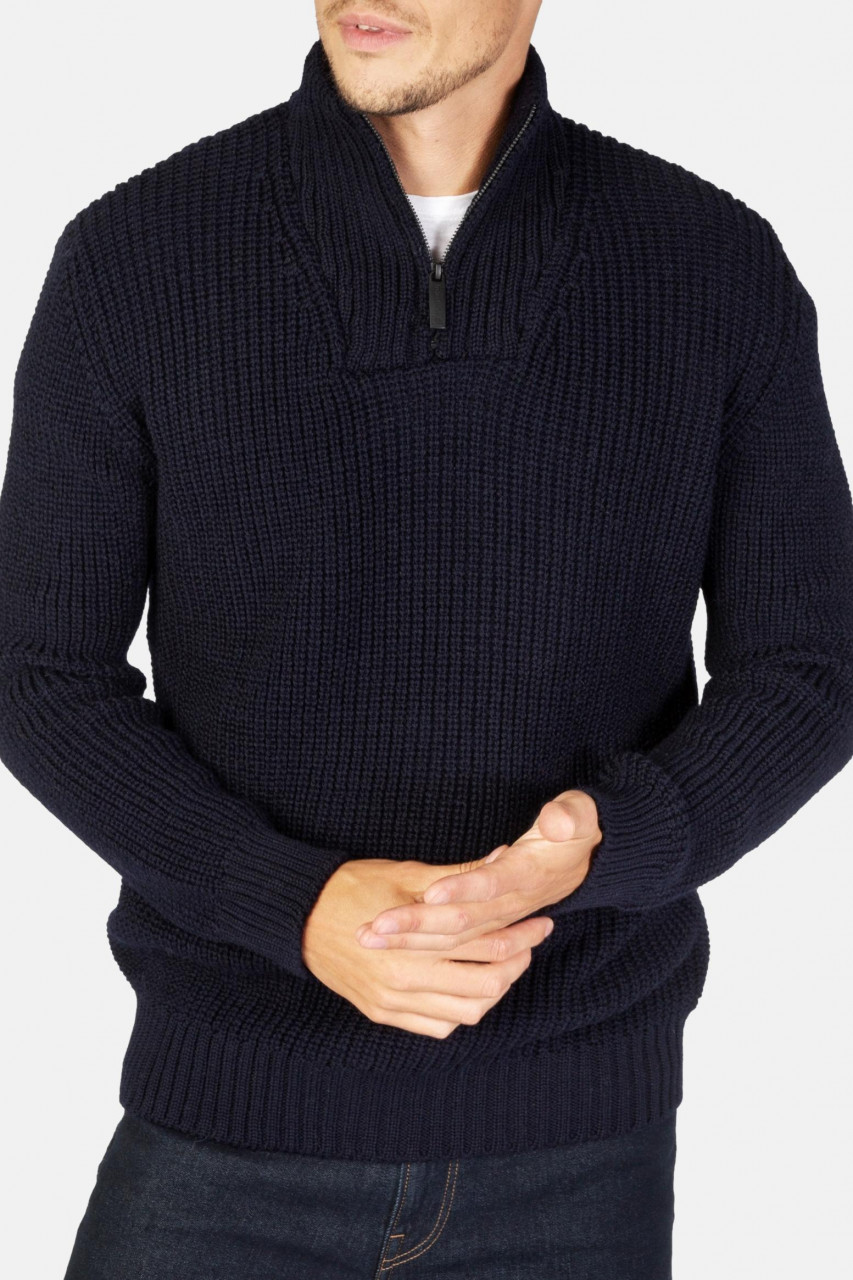 IrelandsEye Troyer Reefer Dunkelblau Herren Pullover Navy Marine