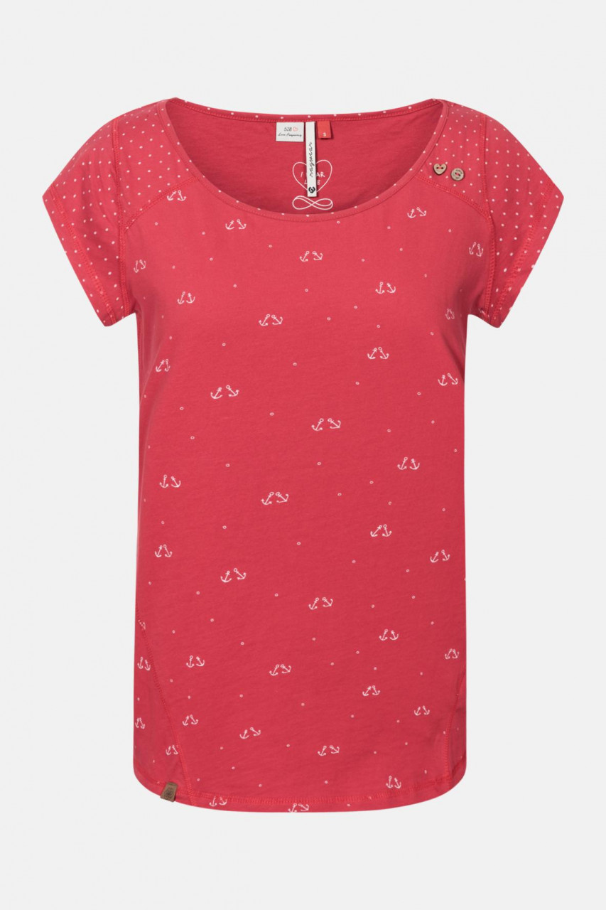 Ragwear Rosanna Damen T-Shirt Red Rot Anker