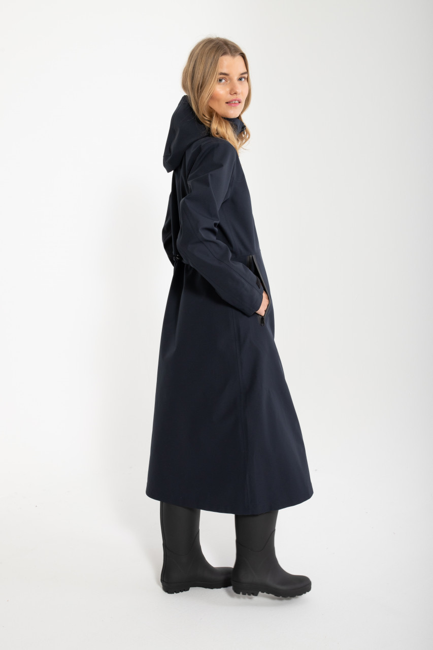 Danefae Danedogwalker Damen Regenmantel Schwarz Black