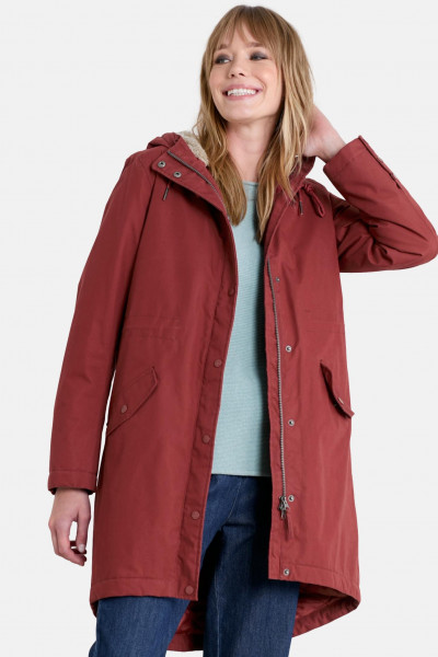 Seasalt Cornwall Plant Hunter 2 Winter Regenjacke Mahagony Braun Rot Parka Wintermantel