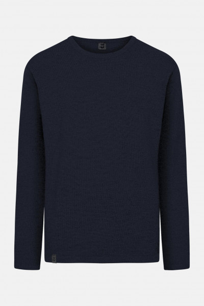 Hanseheld Herren Strickpullover Merino Marine Blau
