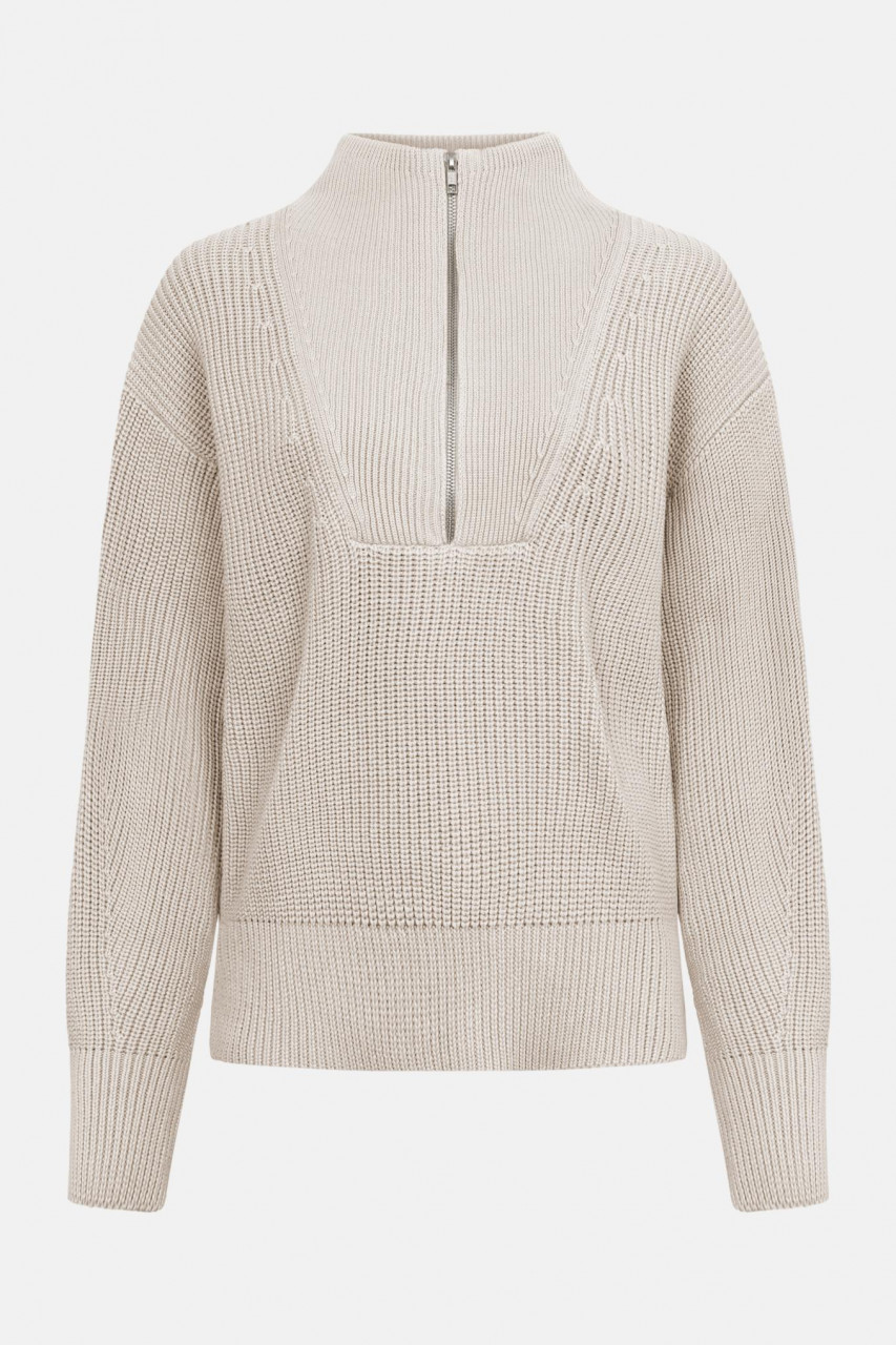 MELA Rippstrick Troyer KIMAYA Damen Natur Weiß Baumwolle Nachhaltig