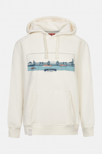 Derbe Landungsbrücken Herren Hoodie Off White Weiß Derbe Landungsbrücken Herren Hoodie Off White Weiß