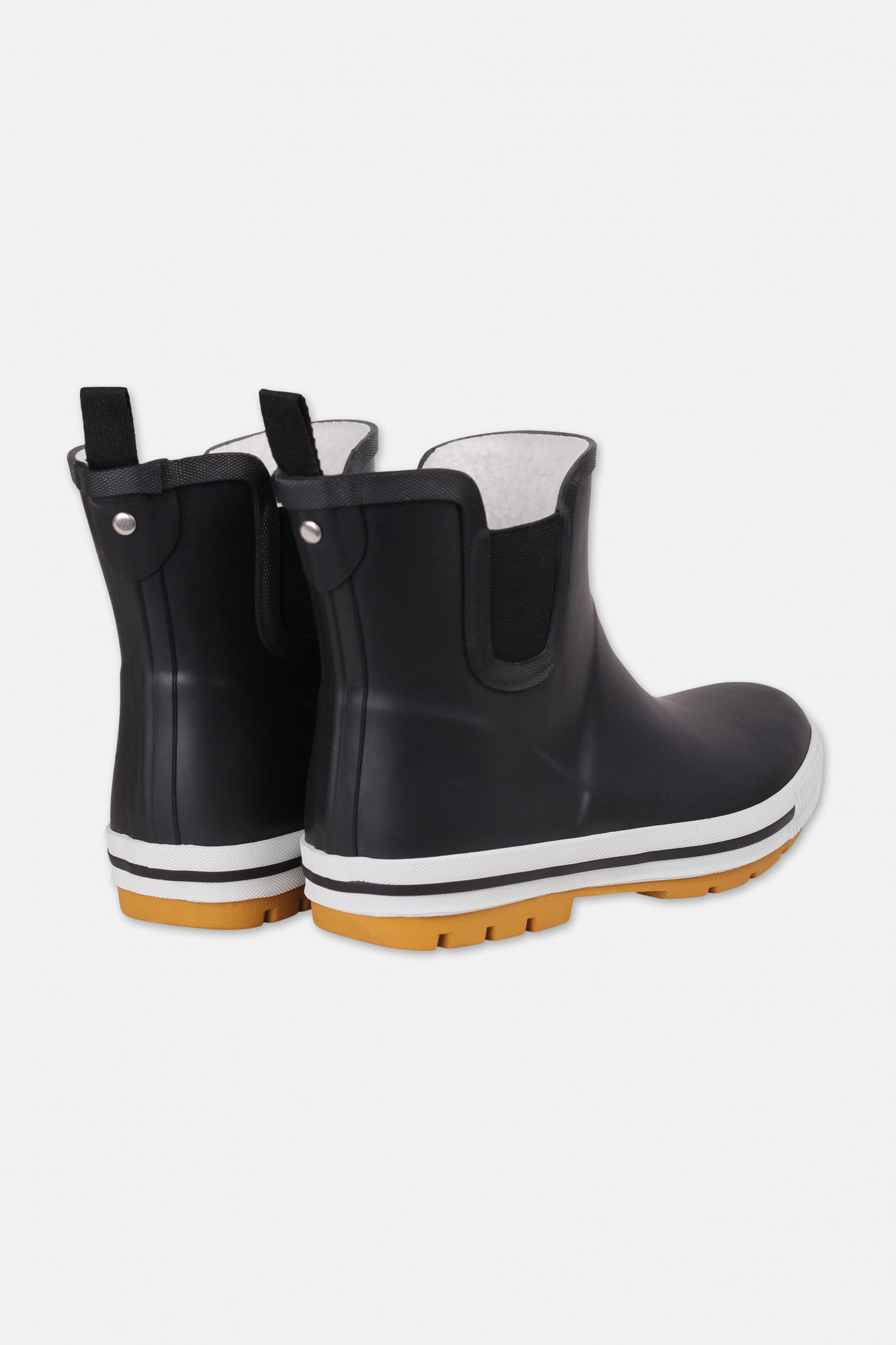 Produktbild von einem Gummistiefel Schwarz Wattpuuschen Pelz von derbe - Seitlich