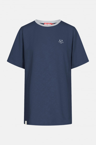 Derbe Robbenschnute Damen T-Shirt Dunkelblau Navy