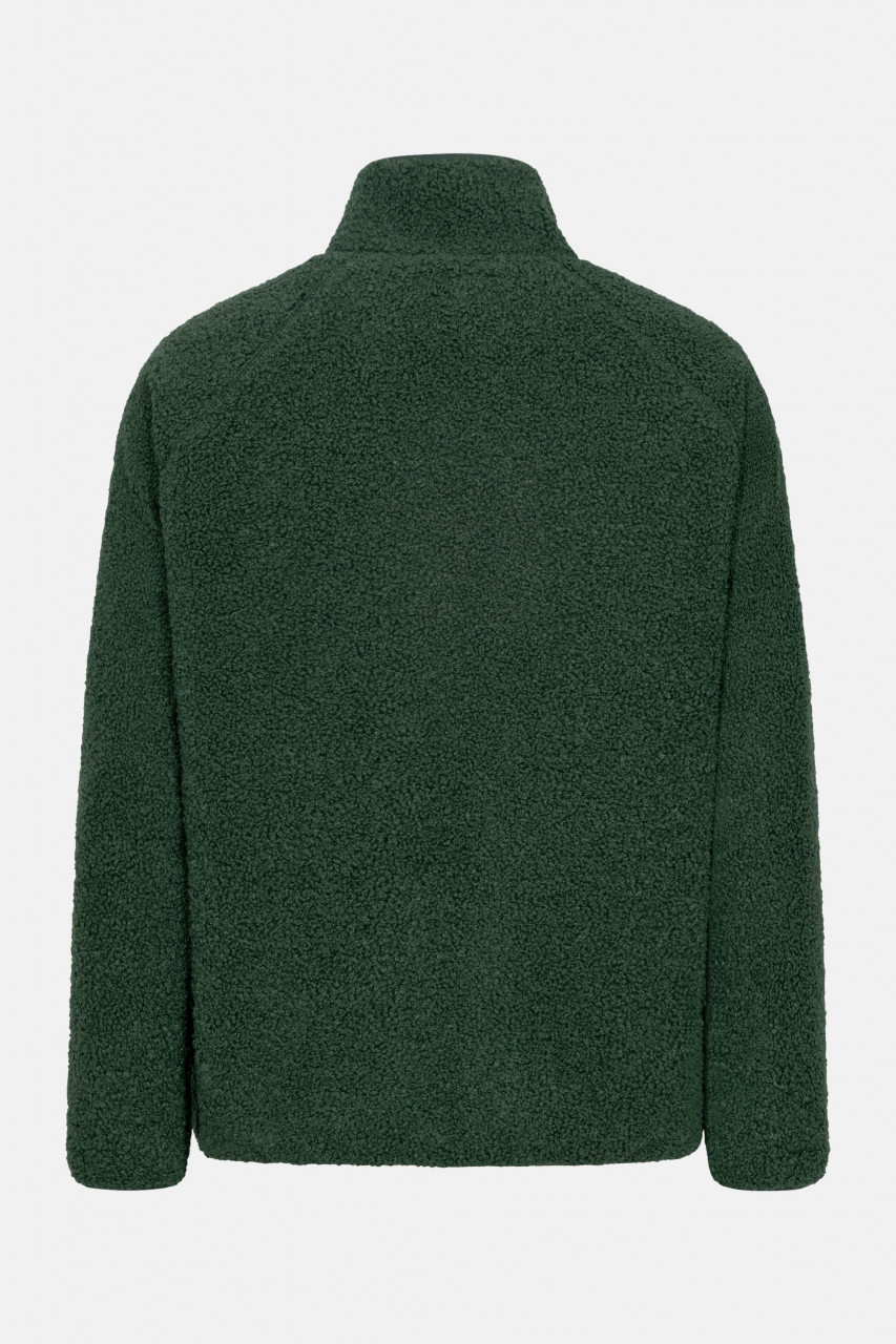 Derbe Herren Fleecejacke Kuschelby Pocket Grün Teddy