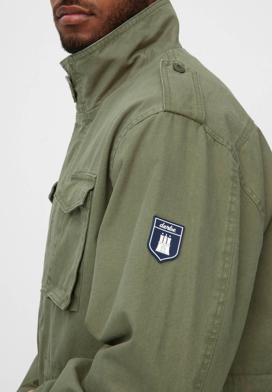 Derbe Übergangsjacke Milby Herren Oliv Grün Army