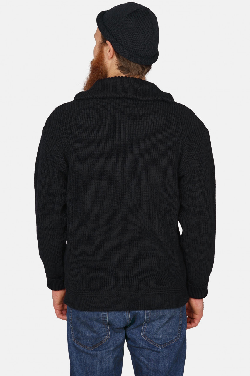 Troyer Hanseheld Wolle Herren Schwarz