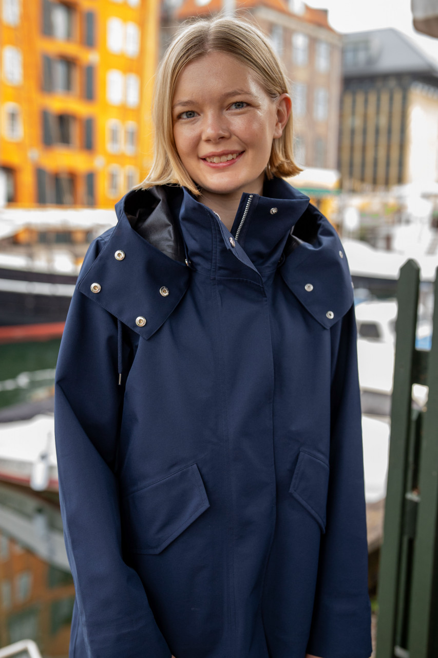 Danefae Regenjacke Danewest Wind Damen Navy Blau Parka