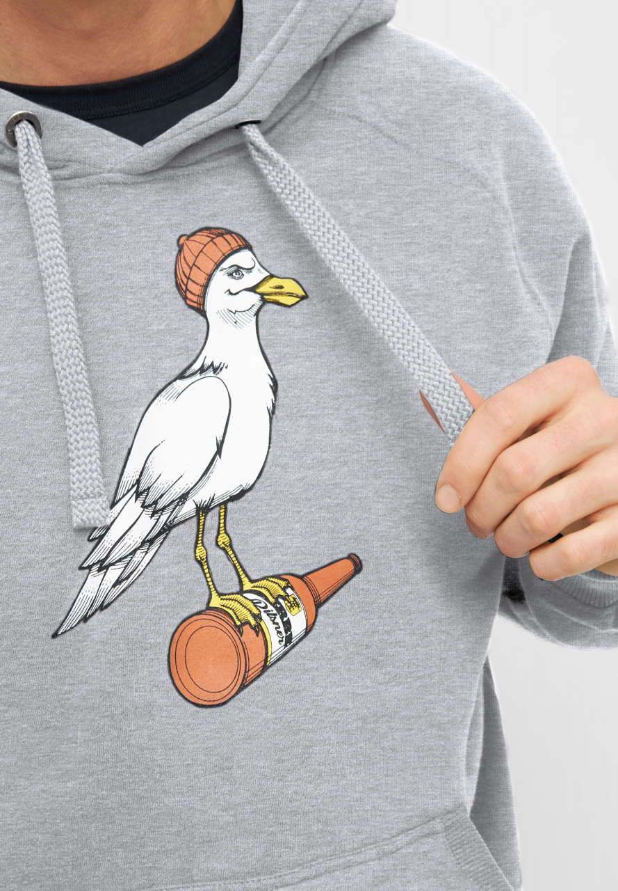 Derbe Sturmmöwe Herren Hoodie Grau
