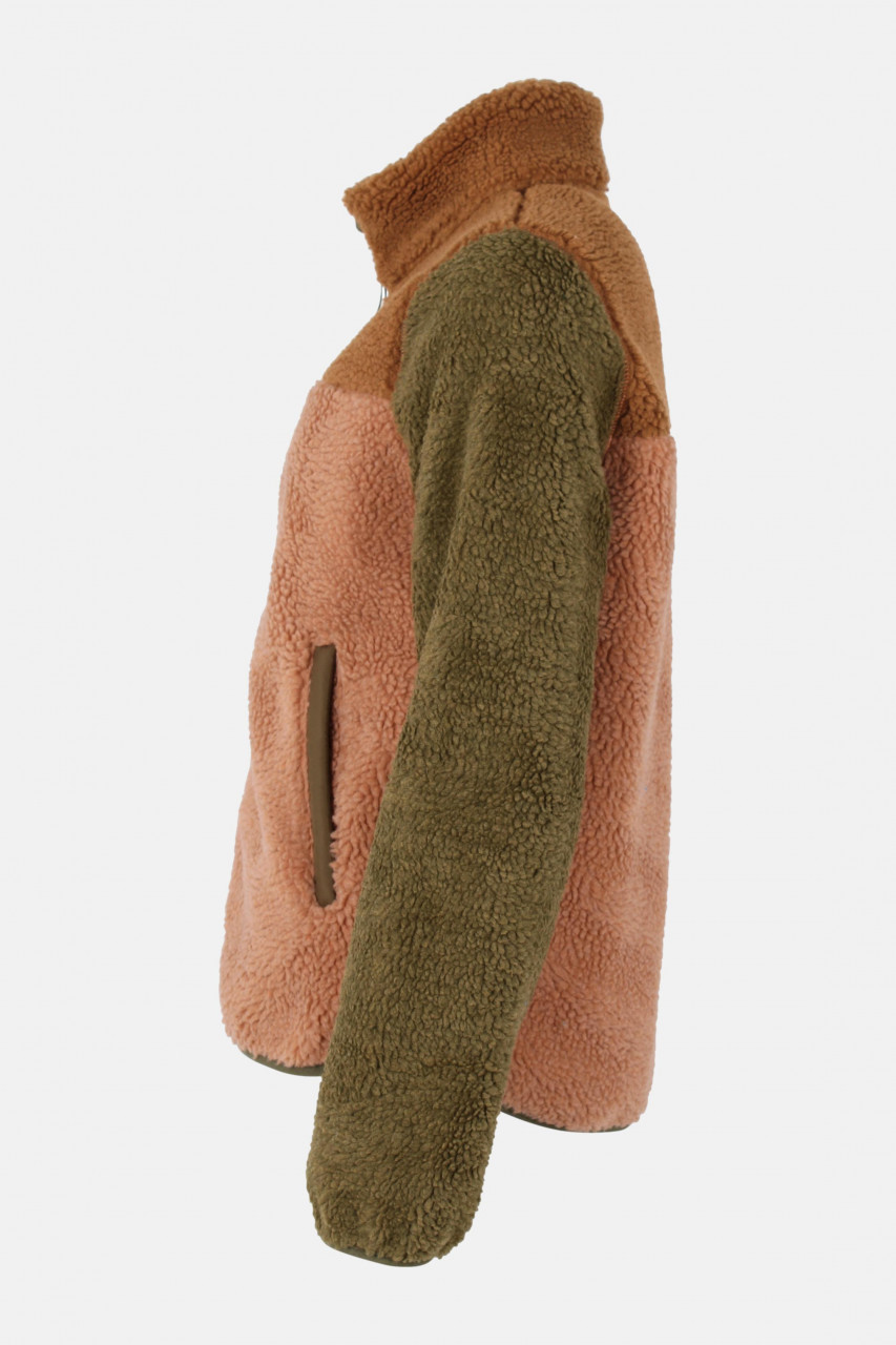 Danefae Fleecejacke Danebirk Damen Beige Braun Oliv Grün Teddy