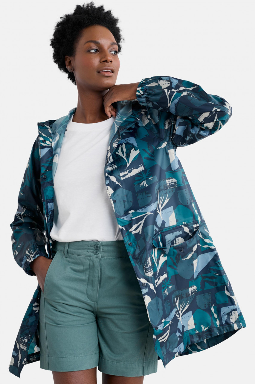 Seasalt Regenjacke Pack Damen Blau Marine Maritim Packbar
