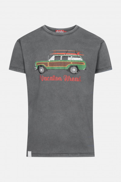 Derbe Vacar Herren T-Shirt Grau Schwarz Van Derbe Vacar Herren T-Shirt Grau Schwarz Van