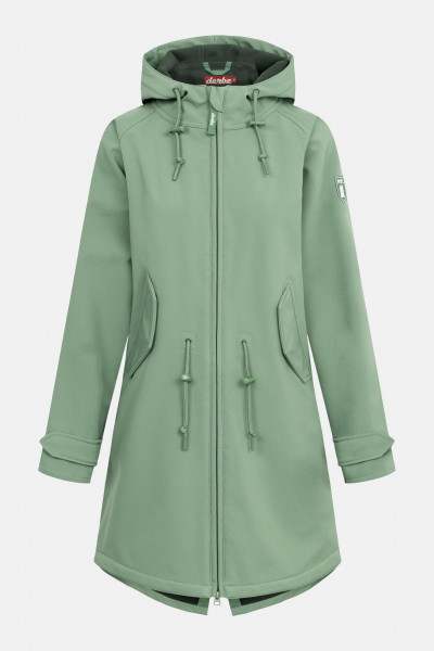 Derbe Softshelljacke Island Friese Damen Hellgrün Nachhaltig