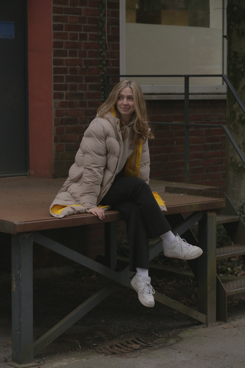 Derbe Wintermantel Interholm Damen Beige Puffer