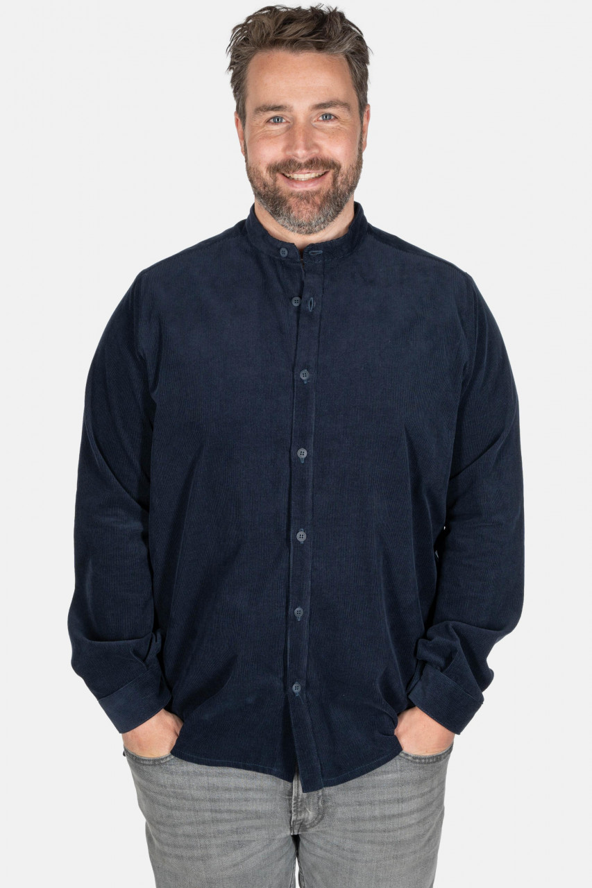 Hanseheld Cordhemd Herren Blau