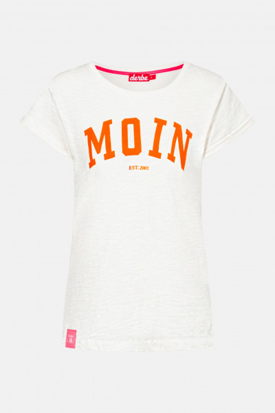 Derbe Moin Damen T-Shirt Off-White Weiß