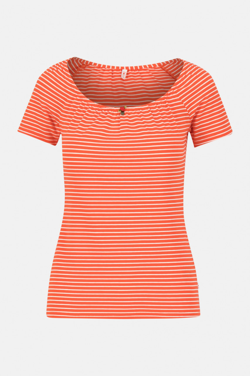 Blutsgeschwister T-Shirt Logo Stripe Heart Red Rot Gestreift