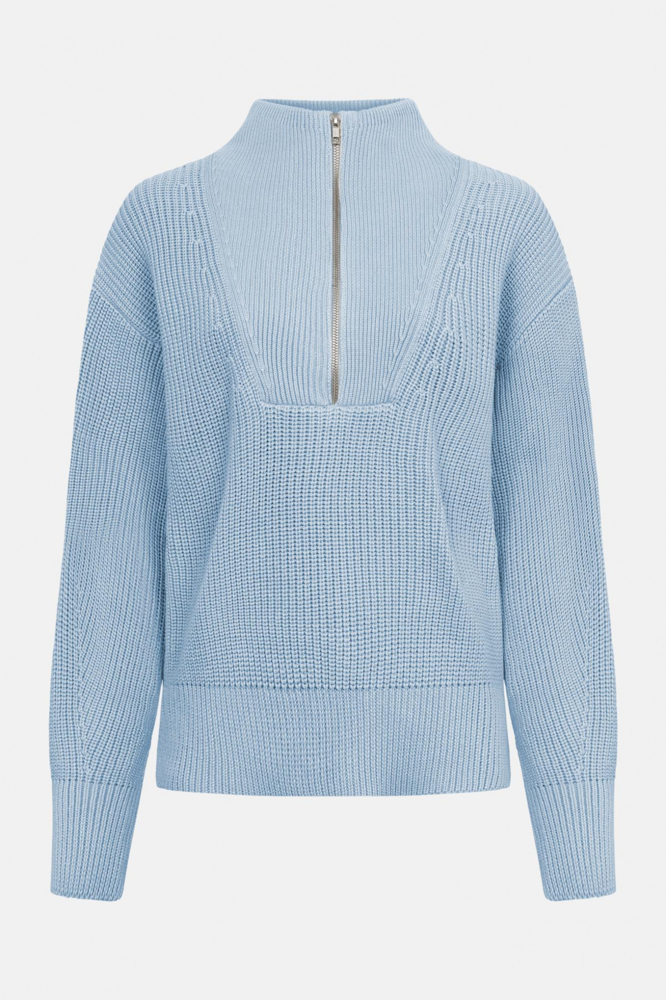 MELA Troyer KIMAYA Damen Hellblau Pullover Baumwolle GOTS Organic
