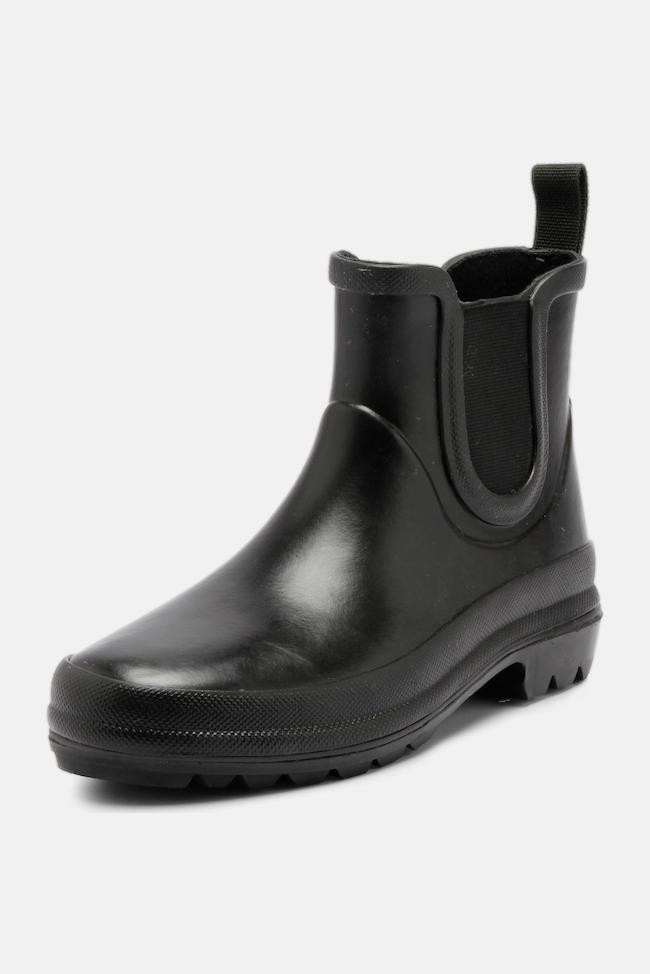 Grand Step Shoes Vickie Damen Gummistiefel Schwarz Chelsea