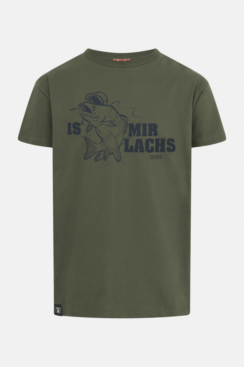 Derbe T-Shirt Is mir Lachs Herren Oliv Grün