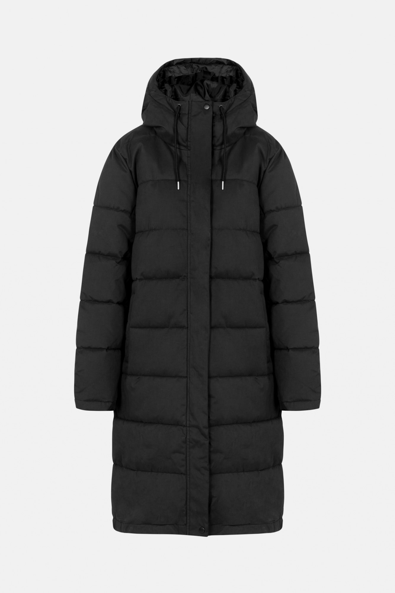 Selfhood Hooded Puffer Coat Damen Wintermantel Schwarz