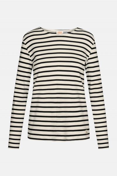 Streifenshirt Lesconil Natur Dunkelblau für Damen von Armor Lux