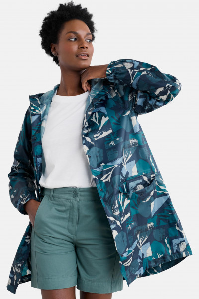 Seasalt Regenjacke Pack Damen Blau Marine Maritim Packbar