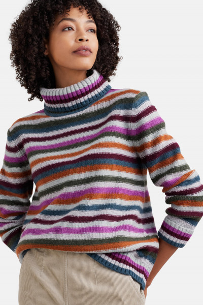 Seasalt Cornwall Pullover Braque Damen Lila Petrol Orange Gestreift Seasalt Cornwall Pullover Braque Damen Lila Petrol Orange Gestreift