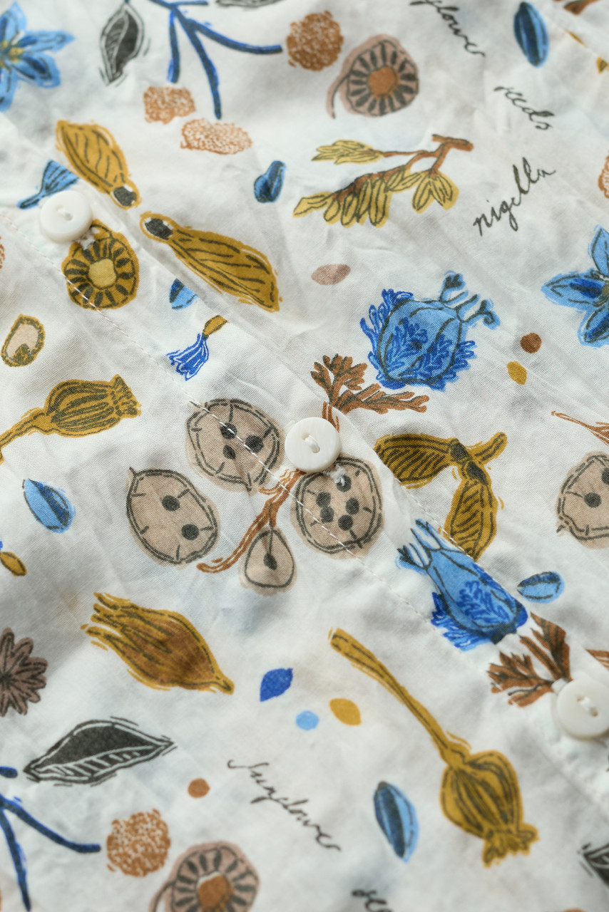 Seasalt Bluse Larissa Damen Weiß Gelb Blau Blumen Floral