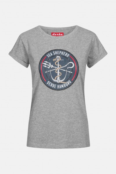 Derbe Deerns Shirt Sea Shepherd Barbe Grau