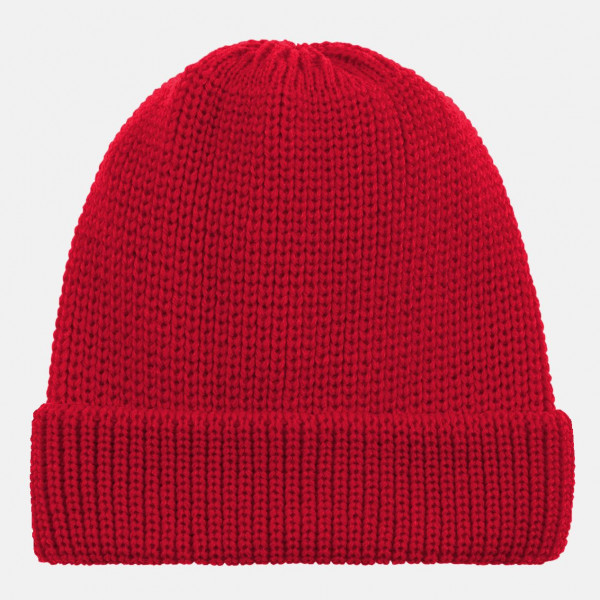 Parkermütze 100% Schurwolle Rot für Unisex von Hanseheld