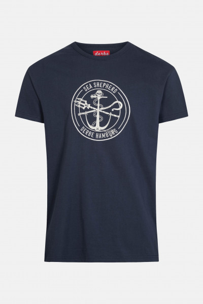 Derbe Barsch Sea Shepherd Gots Organic Herren Shirt Navy Dunkelblau Derbe Barsch Sea Shepherd Gots Organic Herren Shirt Navy Dunkelblau