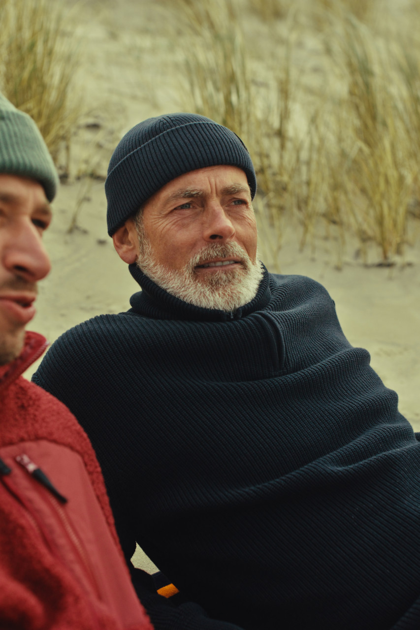 Derbe Troyer Matrosenplünn Herren Dunkelblau Strickpullover GOTS Organic