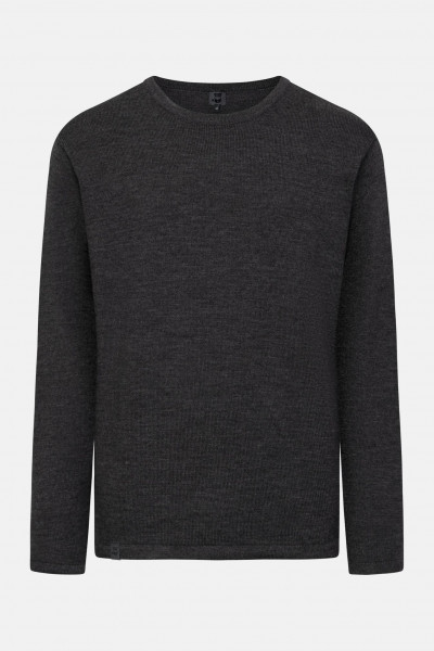 Hanseheld Herren Strickpullover Merino Anthrazit Grau